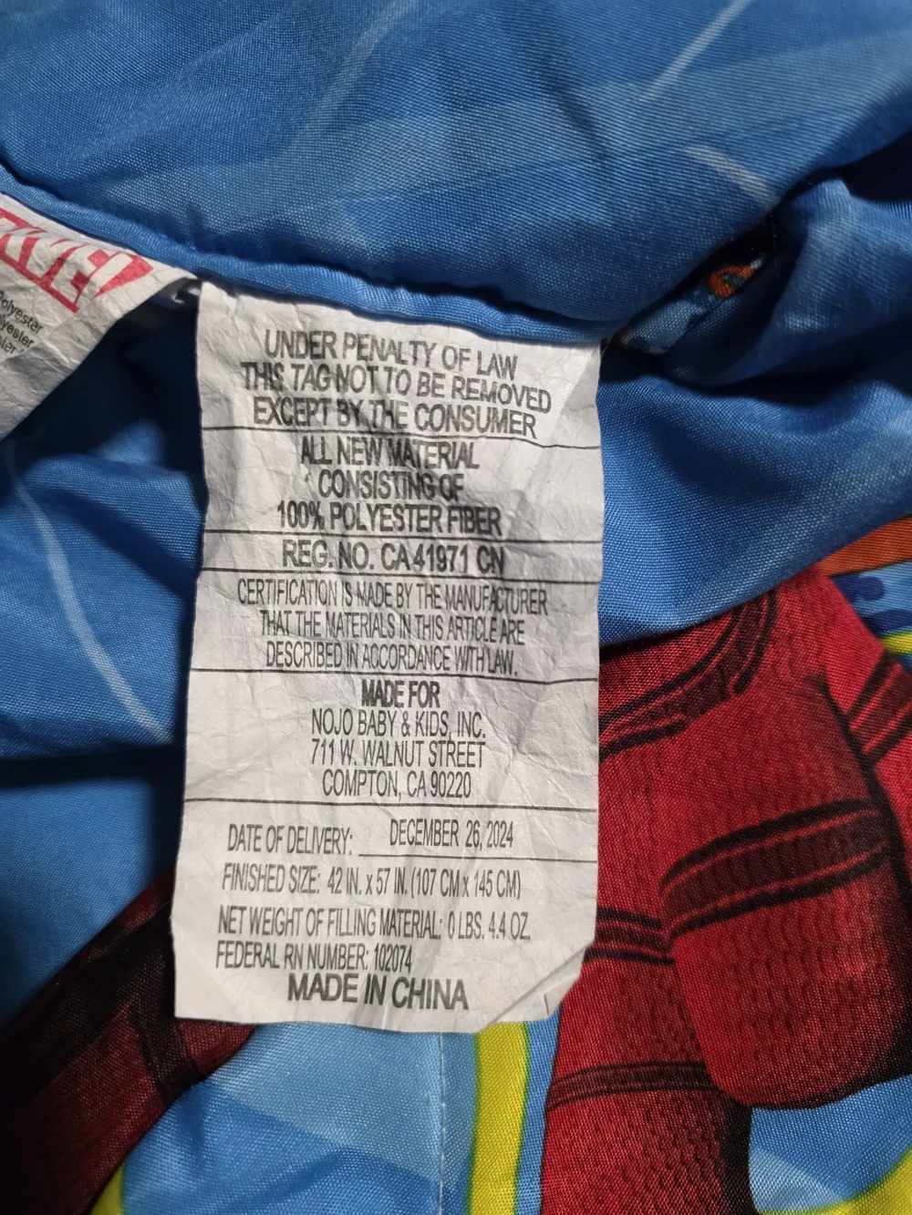 Marvel Blue and Red Spider-Man Kids Comforter